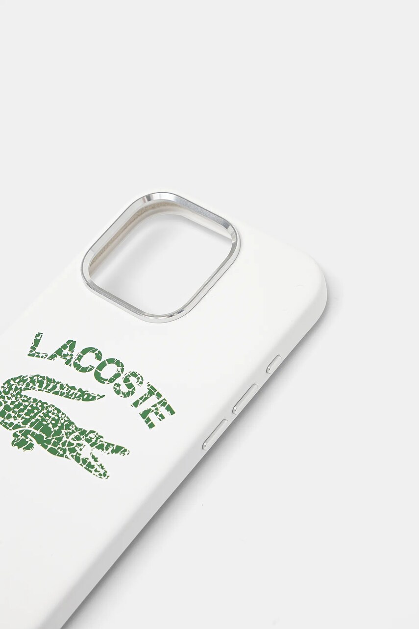 Чохол на телефон Lacoste iPhone 16 Pro 6.3 колір білий LCHMP16LUCRH