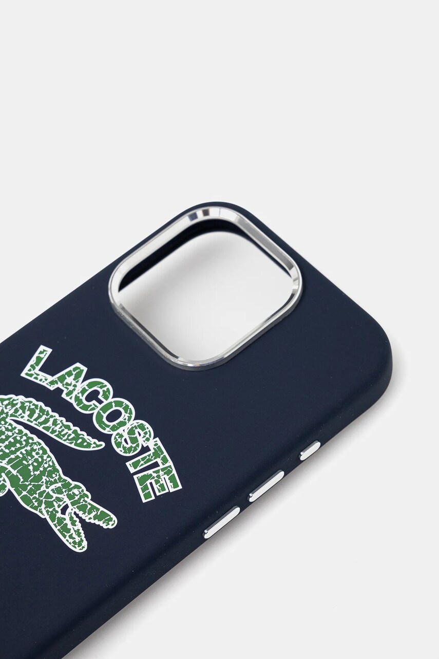 Чохол на телефон Lacoste iPhone 16 Pro 6.3 колір синій LCHMP16LUCRV