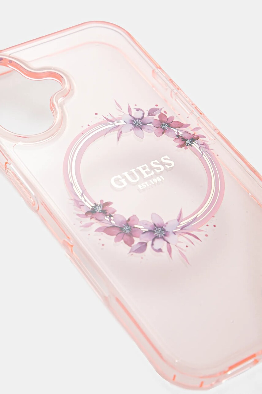 Чохол на телефон Guess iPhone 16 6.1 колір рожевий GUHMP16SHFWFCP