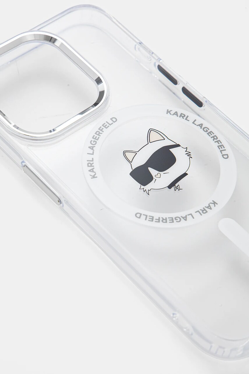Чохол на телефон Karl Lagerfeld iPhone 15 Pro 6.1 колір прозорий KLHMP15LHLSCHH