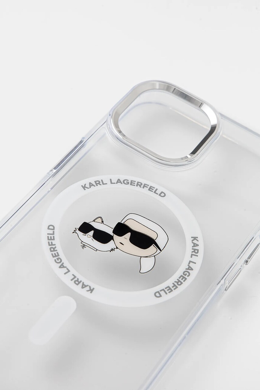 Чохол на телефон Karl Lagerfeld iPhone 15 6.1 колір прозорий KLHMP15SHLSKCH