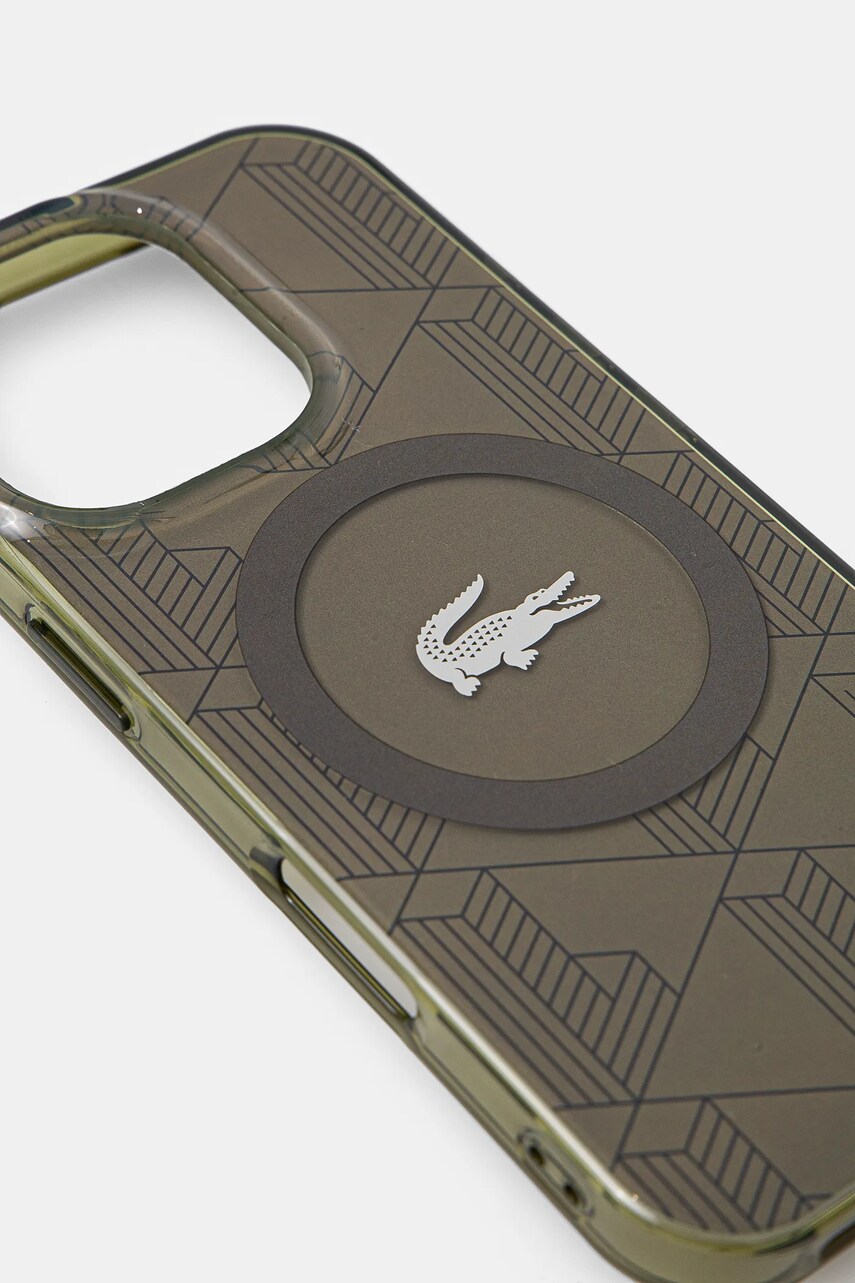 Чохол на телефон Lacoste iPhone 16 Pro 6.3 колір зелений LCHMP16LUBSB