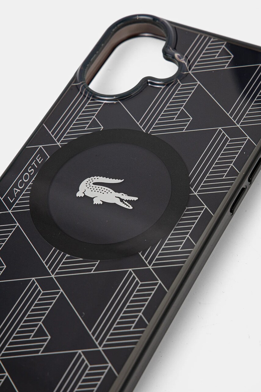 Чохол на телефон Lacoste iPhone 16 Plus 6.7 колір чорний LCHMP16MUBSK