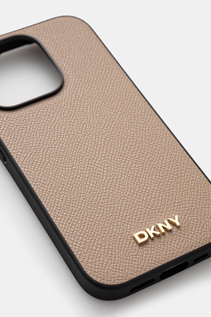 Чохол на телефон Dkny iPhone 15 Pro 16.1 колір бежевий DKHMP15LPGHLME