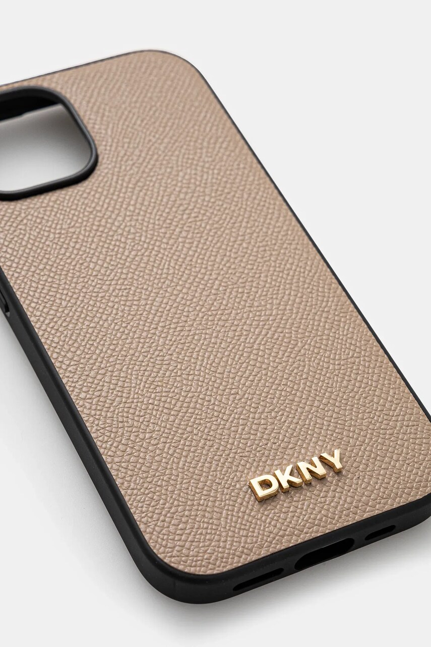 Чохол на телефон Dkny iPhone 15 6.1 колір бежевий DKHMP15SPGHLME