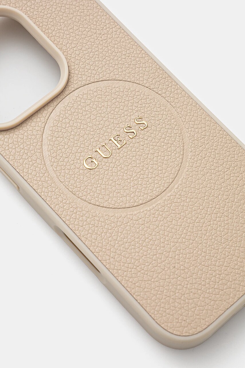 Чохол на телефон Guess iPhone 16 Pro 6.3 колір бежевий GUHMP16LPGHSMME