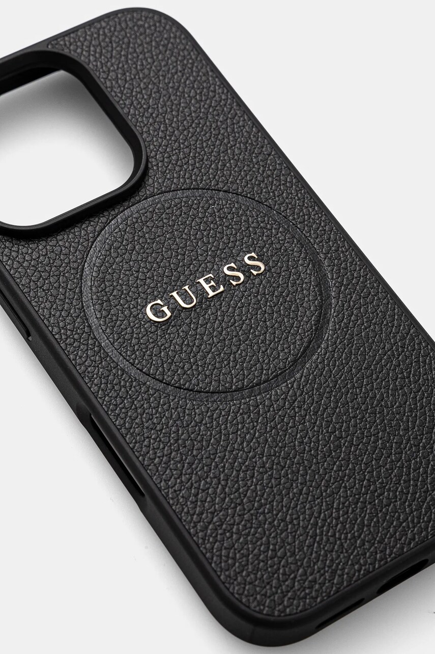 Чохол на телефон Guess iPhone 16 Pro 6.3 колір чорний GUHMP16LPGHSMMK