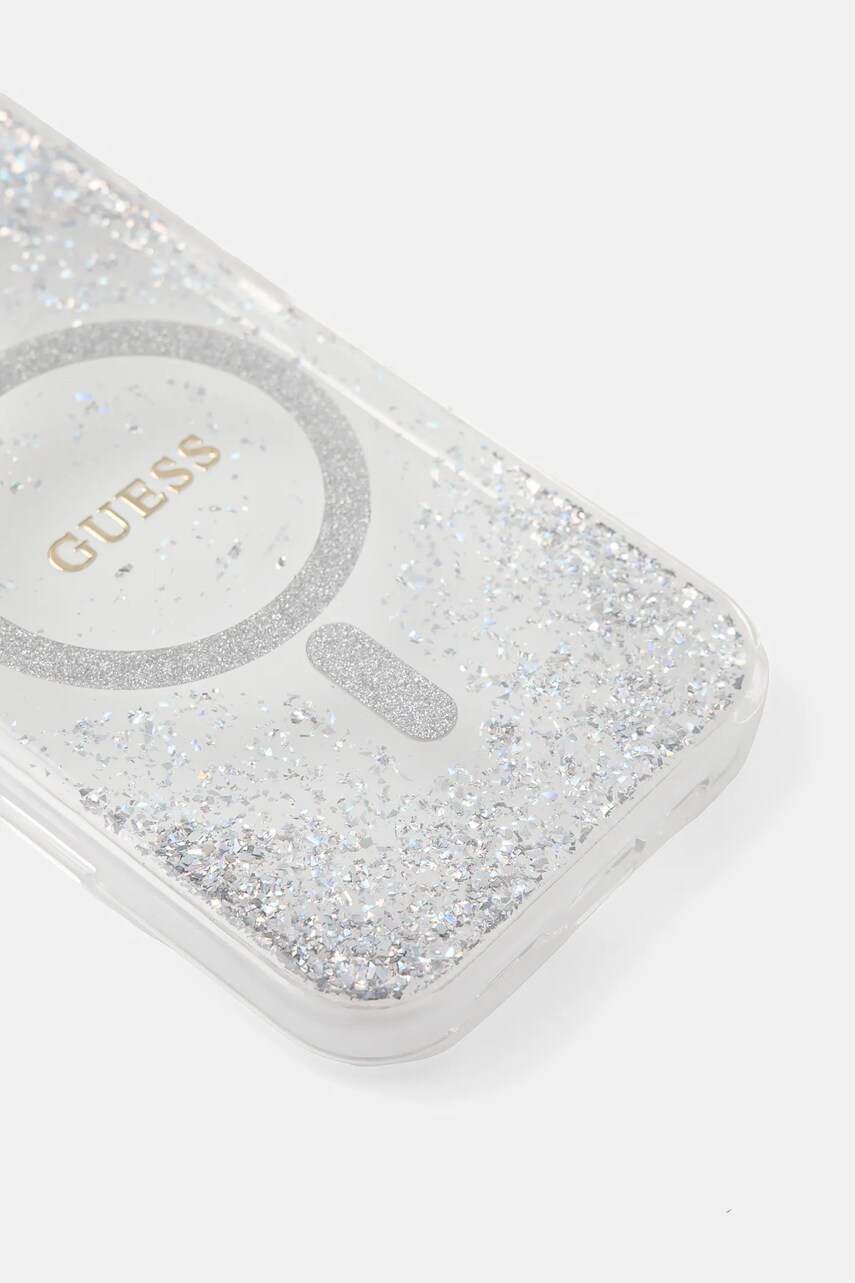 Чохол на телефон Guess iPhone 16 Pro 6.3 колір срібний GUHMP16LRGRGES