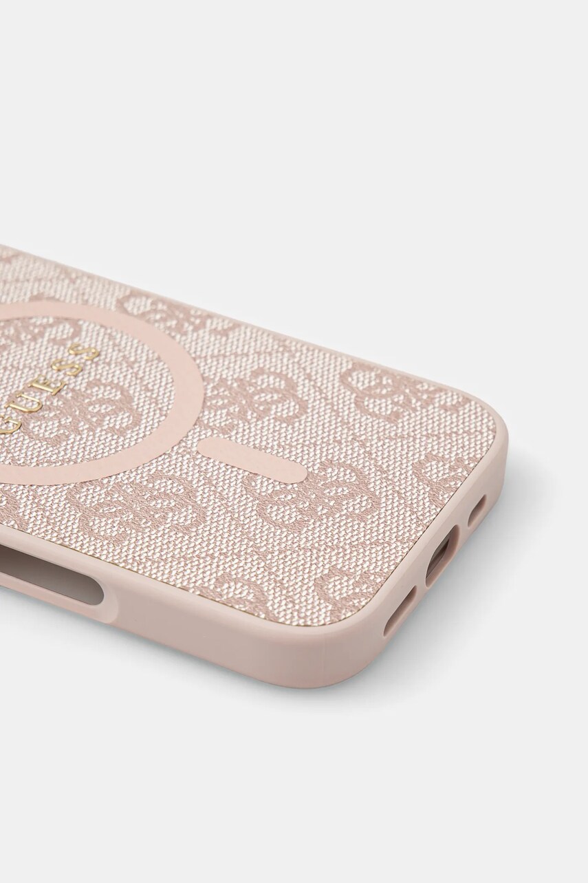 Чохол на телефон Guess iPhone 16 6.1 колір рожевий GUHMP16SG4GFRP
