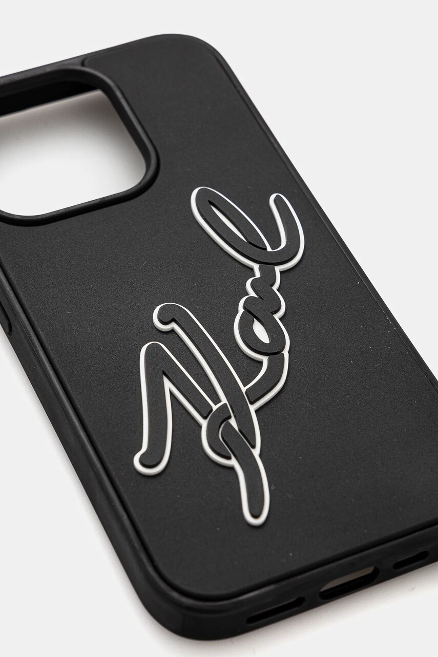 Чохол на телефон Karl Lagerfeld iPhone 15 Pro 6.1 колір чорний KLHCP15L3DRKSDLK