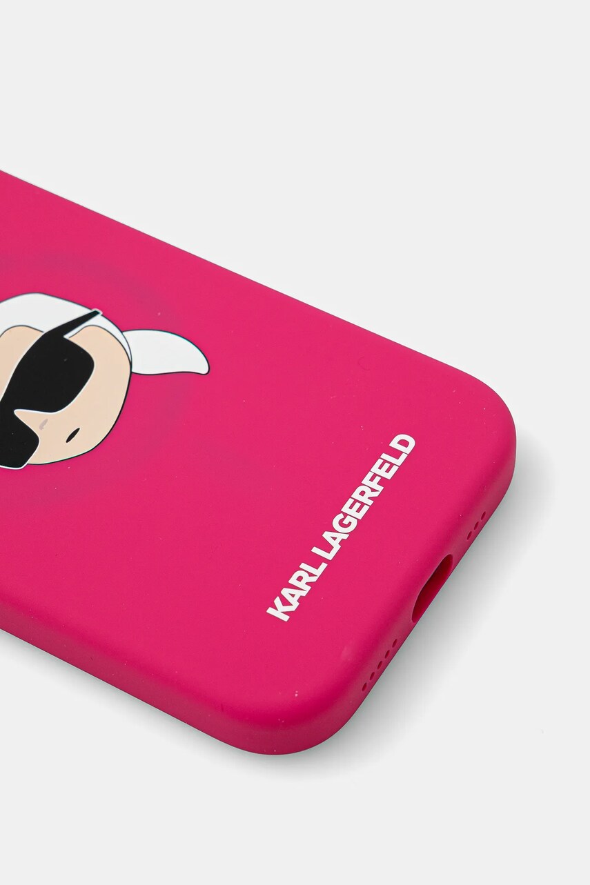Чохол на телефон Karl Lagerfeld iPhone 15 6.1 колір рожевий KLHMP15SSKHPPLF