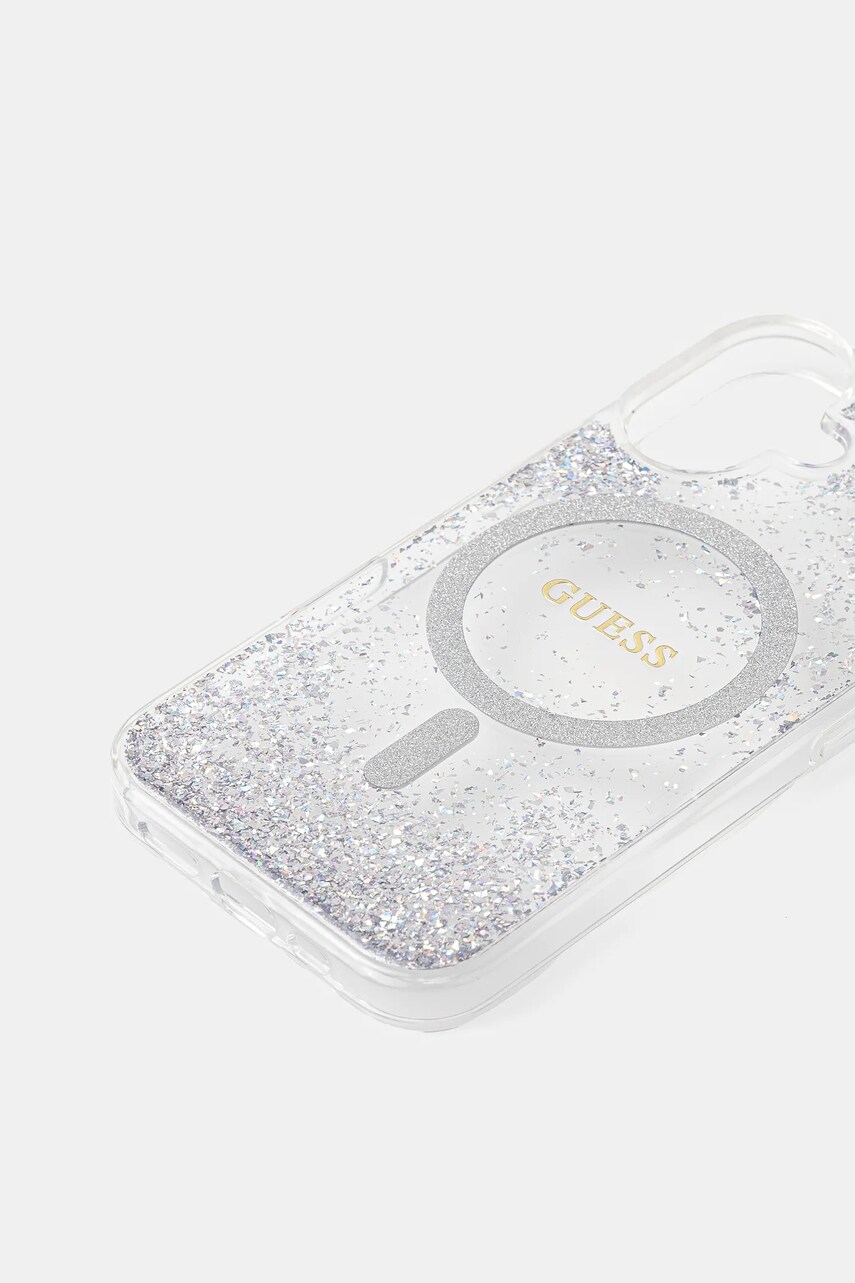 Чохол на телефон Guess iPhone 16 колір срібний GUHMP16SRGRGES
