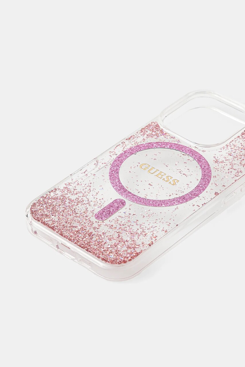 Чохол на телефон Guess iPhone 16 Pro колір рожевий GUHMP16LRGRGEP