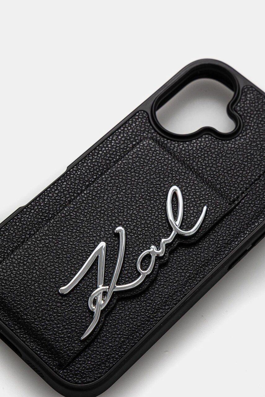 Чохол на телефон Karl Lagerfeld iPhone 16 колір чорний KLHCP16SPGPVKSK