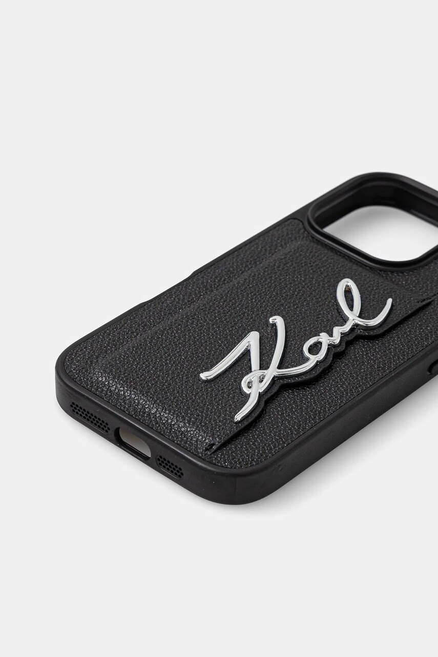 Чохол на телефон Karl Lagerfeld iPhone 16 Pro колір чорний KLHCP16LPGPVKSK