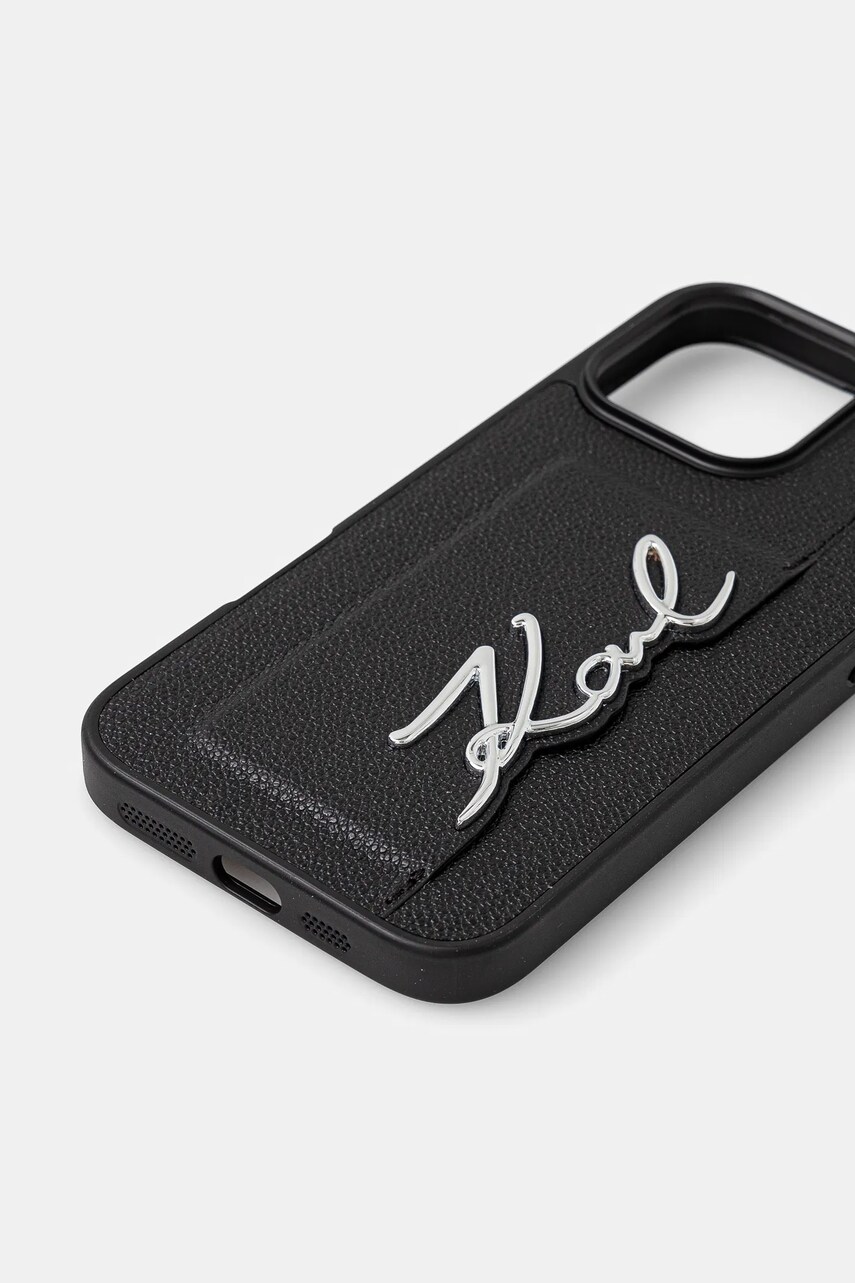 Чохол на телефон Karl Lagerfeld iPhone 16 Pro Max колір чорний KLHCP16XPGPVKSK