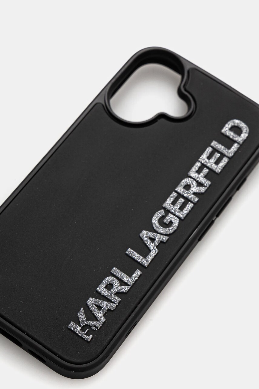 Чохол на телефон Karl Lagerfeld iPhone 16 колір чорний KLHCP16SRBKGVCK