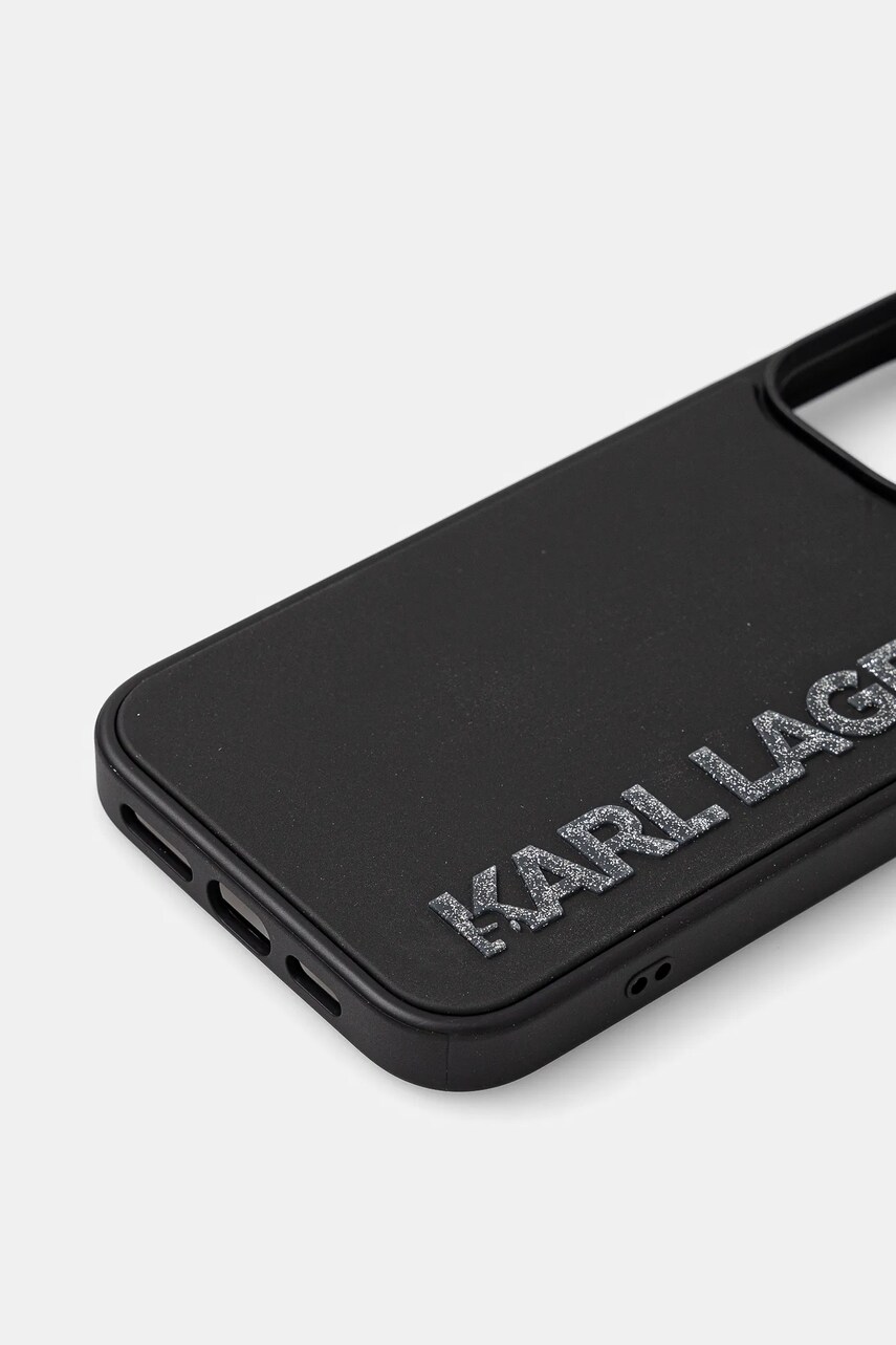 Чохол на телефон Karl Lagerfeld iPhone 16 Pro Max колір чорний KLHCP16XRBKGVCK