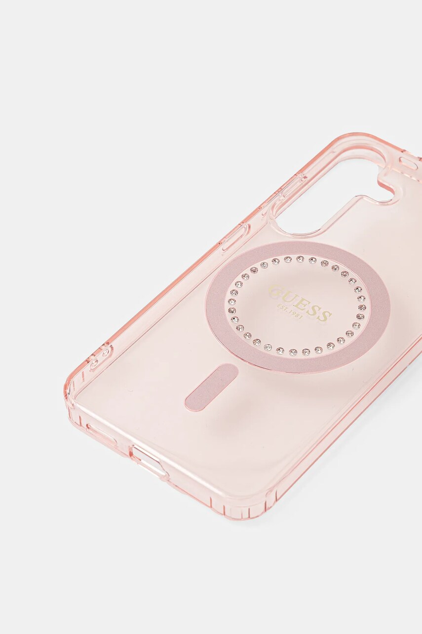 Чохол на телефон Guess Samsung Galaxy S25 колір рожевий GUHMS25SPFTDTEP
