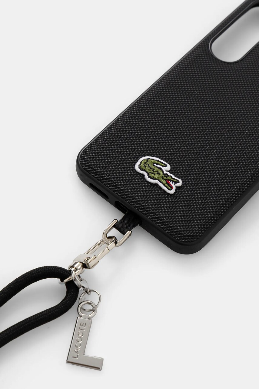 Чохол на телефон Lacoste Samsung Galaxy S25 колір чорний LCHMBCS25SPVCK