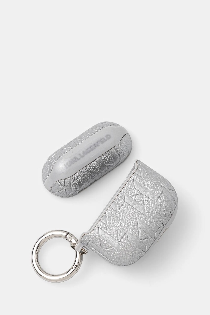 Чохол для airpod Karl Lagerfeld AirPods 4 колір срібний KLA4PGKCPS