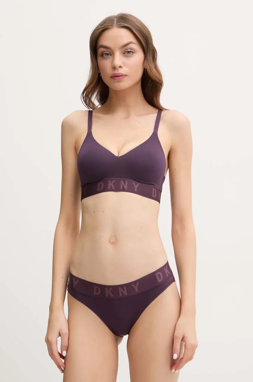 Бюстгальтер Dkny колір фіолетовий однотонний DK4518