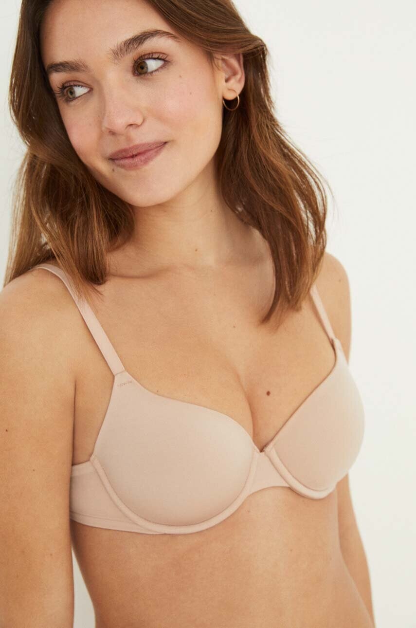 Бюстгальтер women'secret BEAUTIFUL колір бежевий однотонний BEAUTIFUL.SKIN
