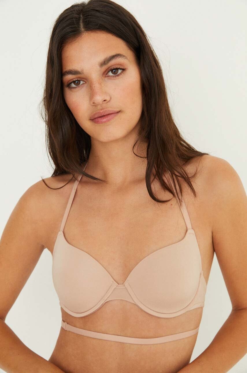 Бюстгальтер women'secret BEAUTIFUL VERSATILE колір бежевий однотонний VERSATILE.SKIN