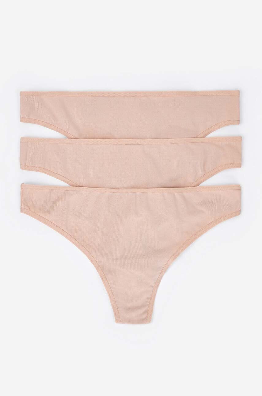 Стринги women'secret 3-pack колір бежевий 7682956.34