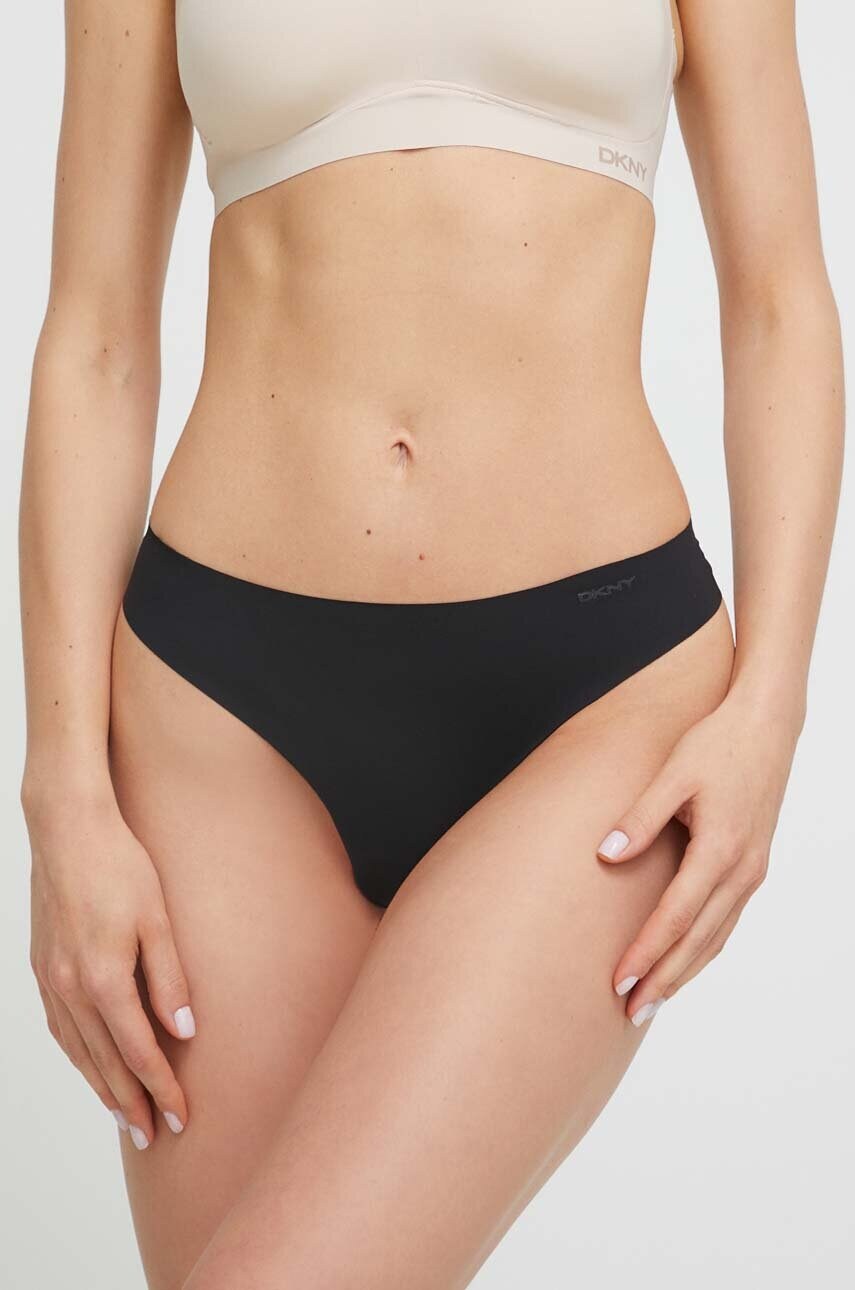 Стринги Dkny 3-pack колір чорний