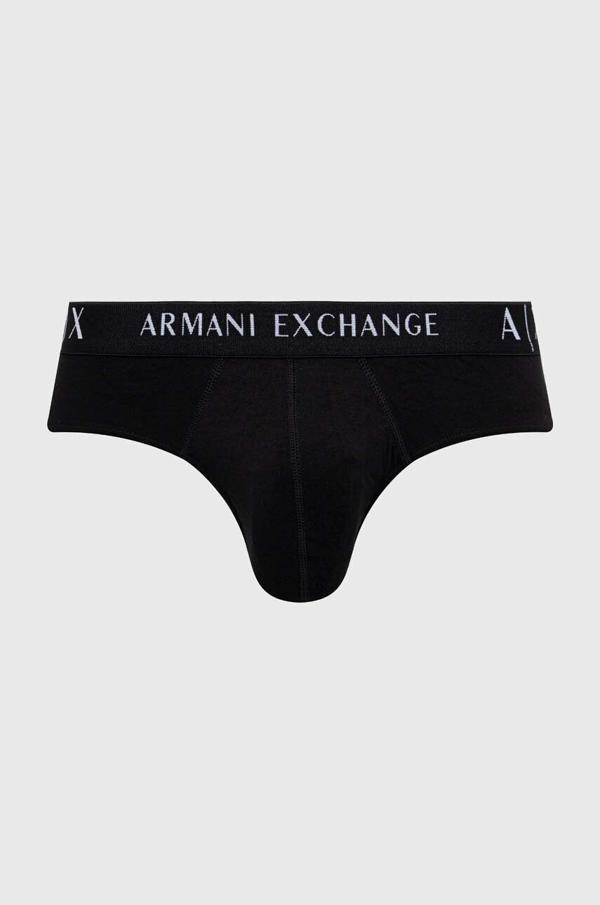 Сліпи Armani Exchange 3-pack чоловічі колір чорний