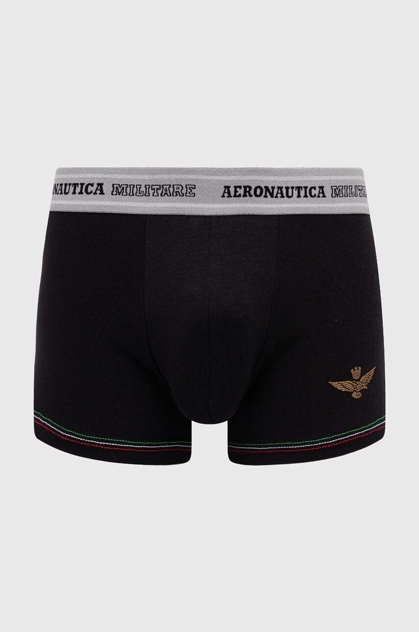 Боксери Aeronautica Militare 2-pack чоловічі колір чорний AM1UBX003