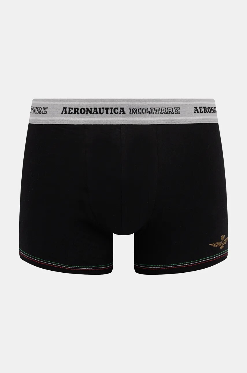 Боксери Aeronautica Militare 2-pack чоловічі колір чорний AM1UBX004