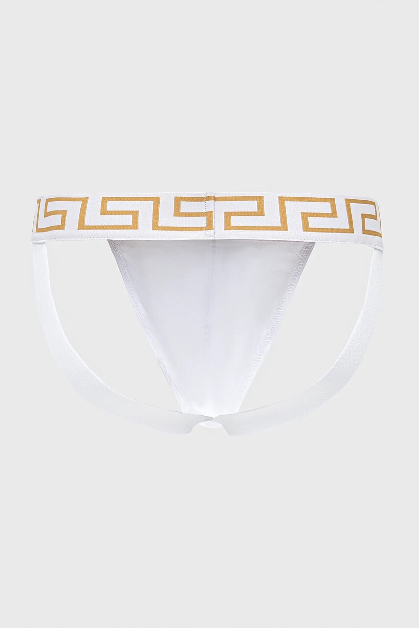 Купити Труси джоки (jockstrap) Versace колір білий AUU01017 1A10011 – головне зображення