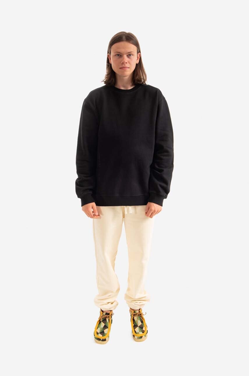 Бавовняна кофта Maharishi Miltype чоловіча колір чорний однотонна 9755.BLACK-BLACK
