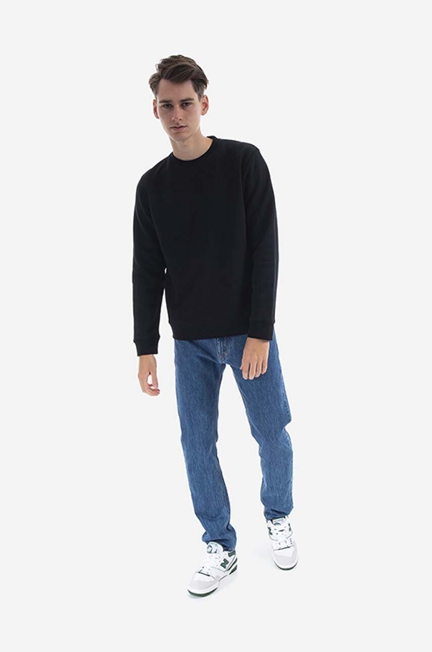 Бавовняна кофта Norse Projects Vagn Classic Crew чоловіча колір чорний однотонна N20.1275.9999-9999
