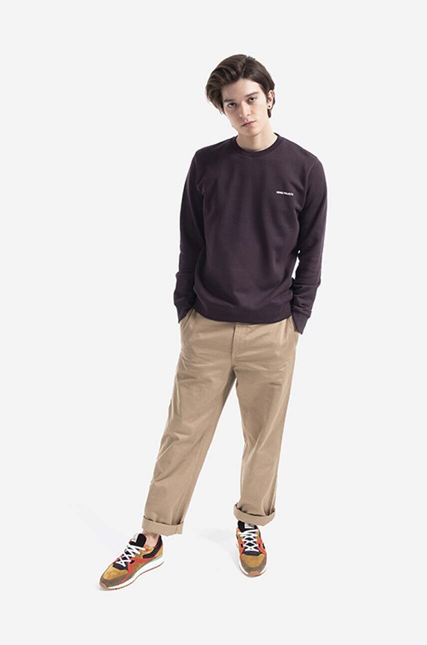 Бавовняна кофта Norse Projects Vagn Logo чоловіча  однотонна N20.1283.2061-2061