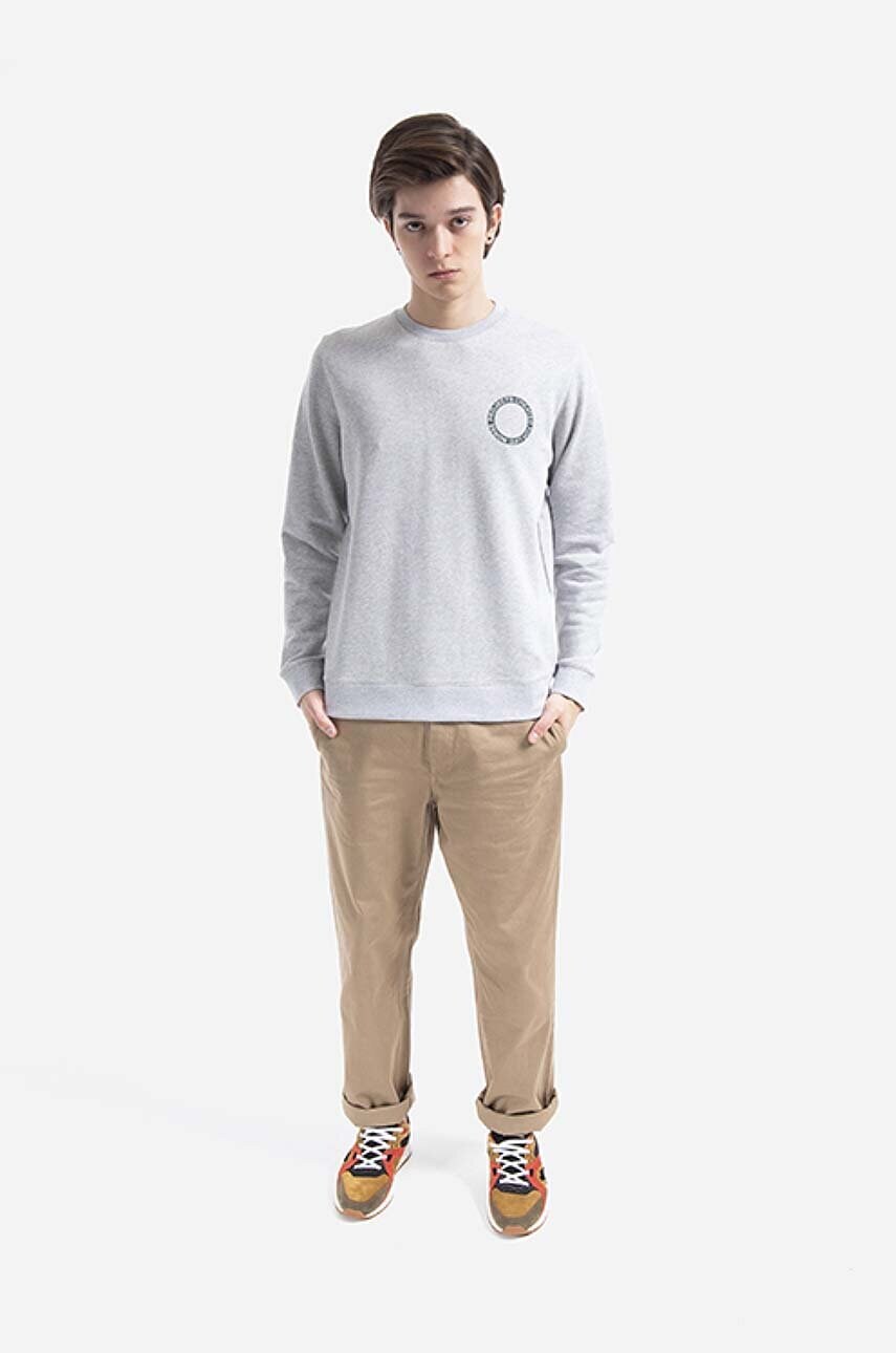 Бавовняна кофта Norse Projects Vagn BMC чоловіча колір сірий з принтом N20.1284.1026-1026