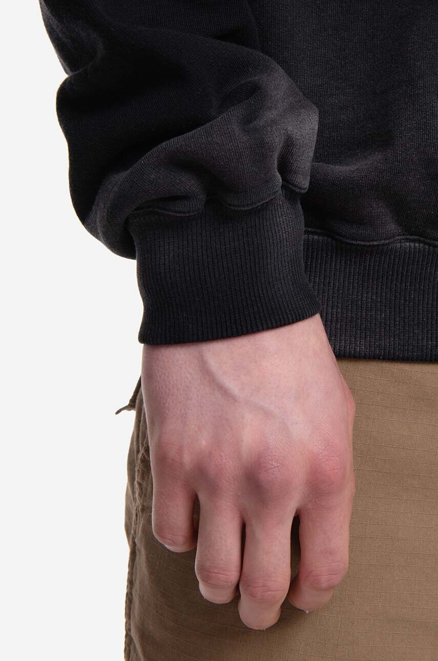 Бавовняна кофта A-COLD-WALL* Gradient Crewneck чоловіча колір чорний з принтом ACWMW125-BLACK