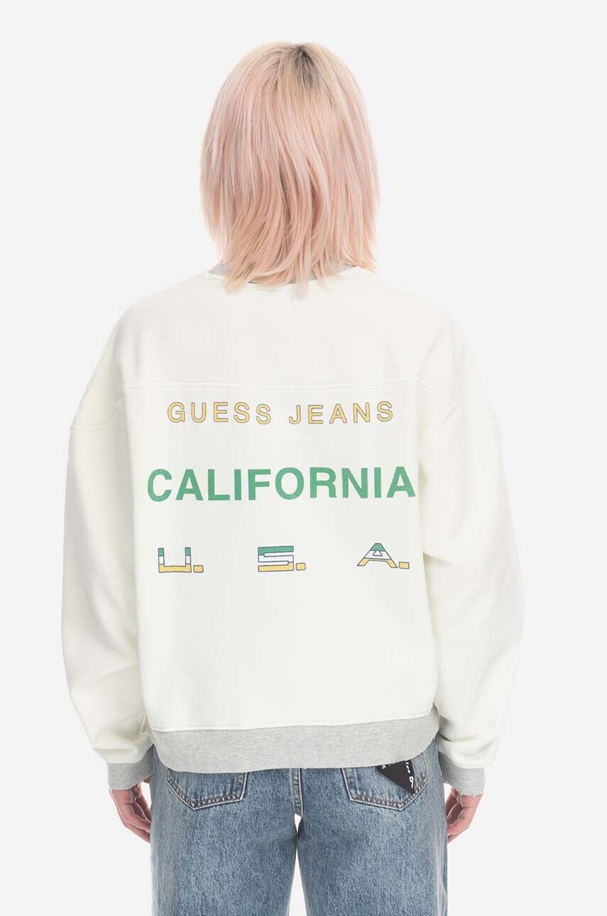 Кофта Guess Vintage Logo Crewneck чоловіча колір бежевий з принтом M3GQ01.KBMY0-G046