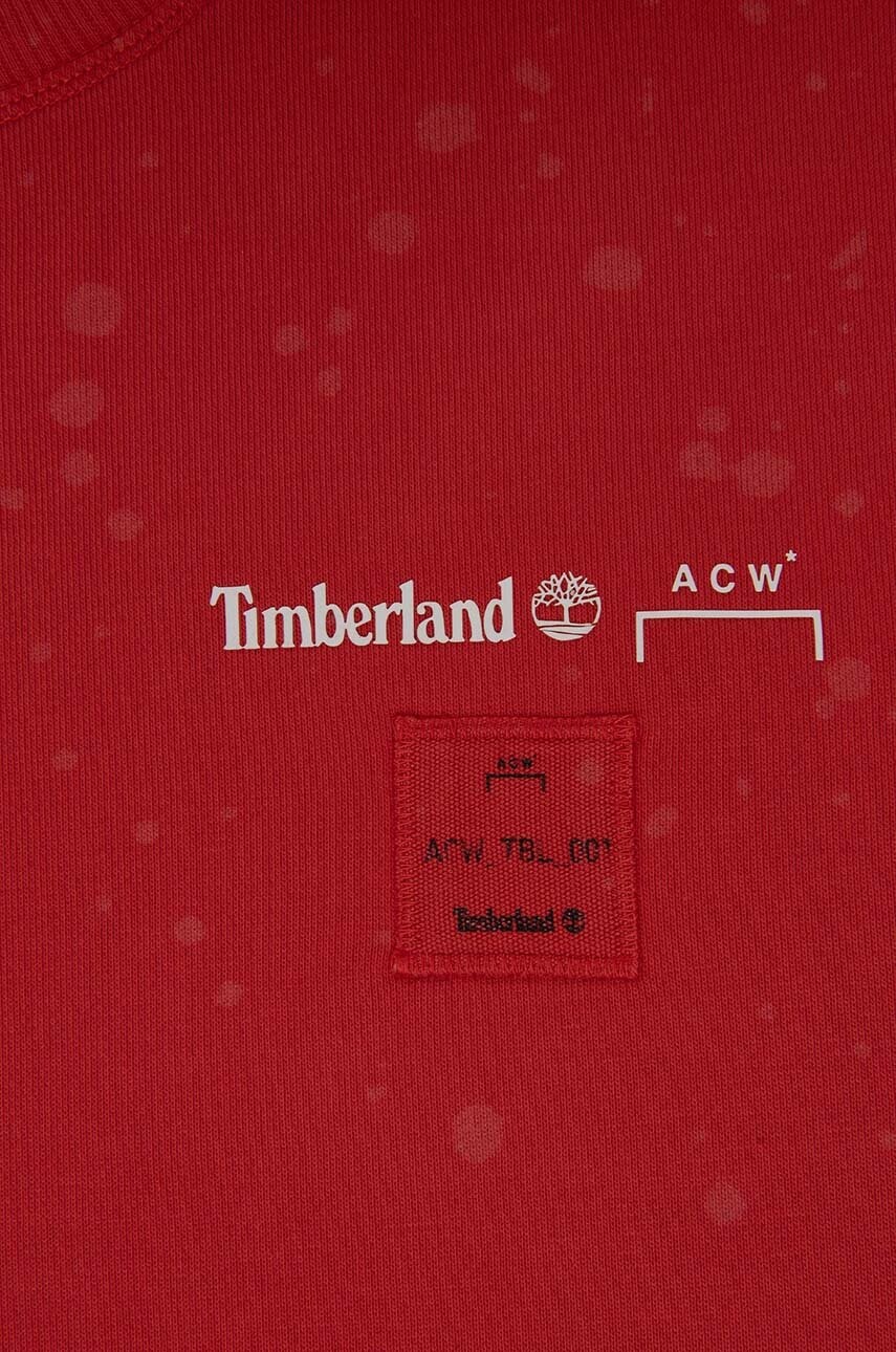 Бавовняна кофта A-COLD-WALL* x Timberland чоловіча колір червоний візерунок A6PGW852-VOLTRED