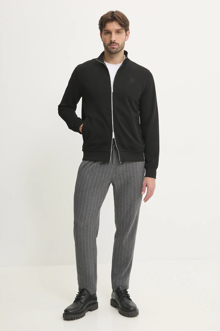 Кофта Karl Lagerfeld чоловіча колір чорний однотонна 500900.705750