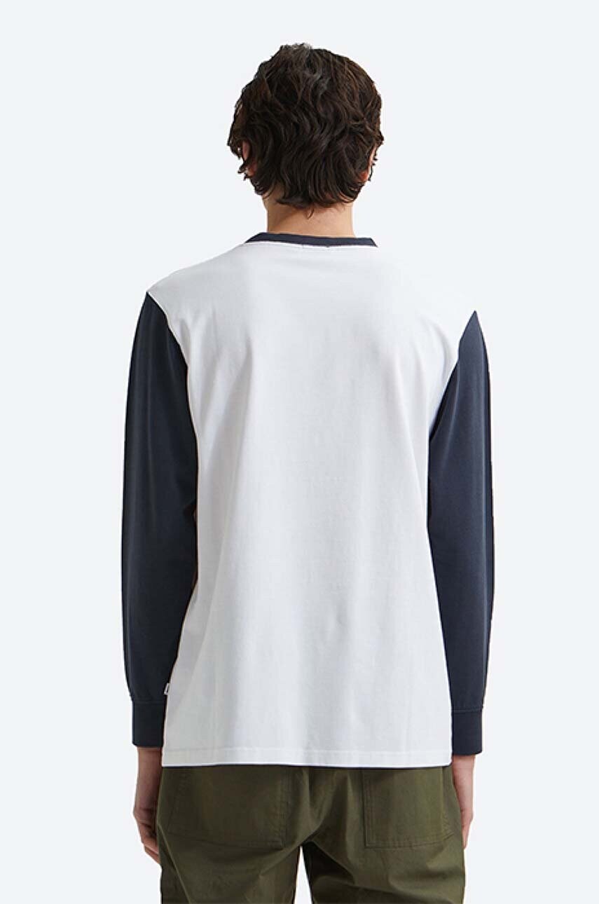 Бавовняний лонгслів Wood Wood Mark IVY Longsleeve колір білий з принтом 12135401.2489-WHITE