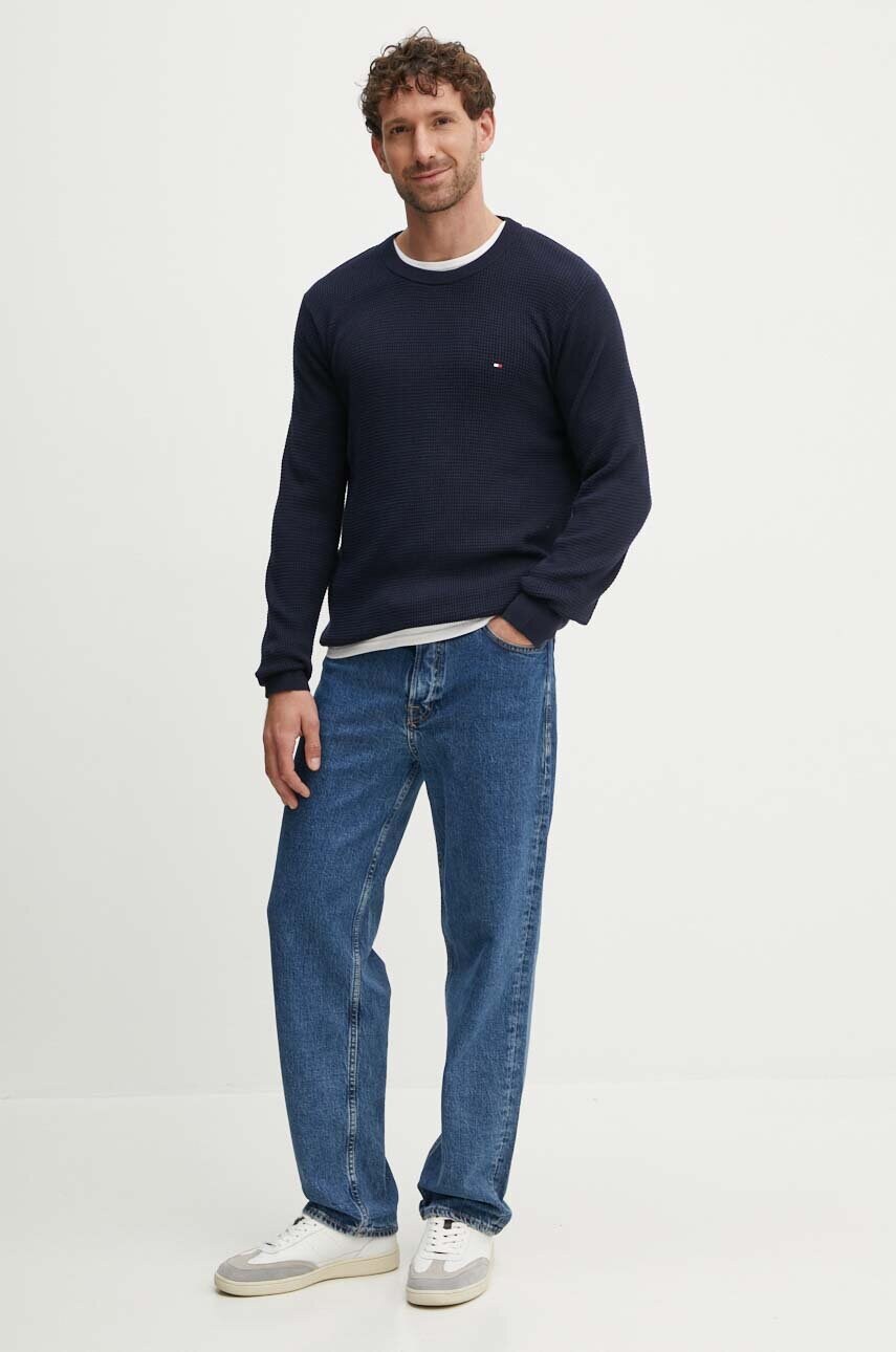 Лонгслів Tommy Hilfiger 3-pack чоловічий колір бежевий однотонний UM0UM03022
