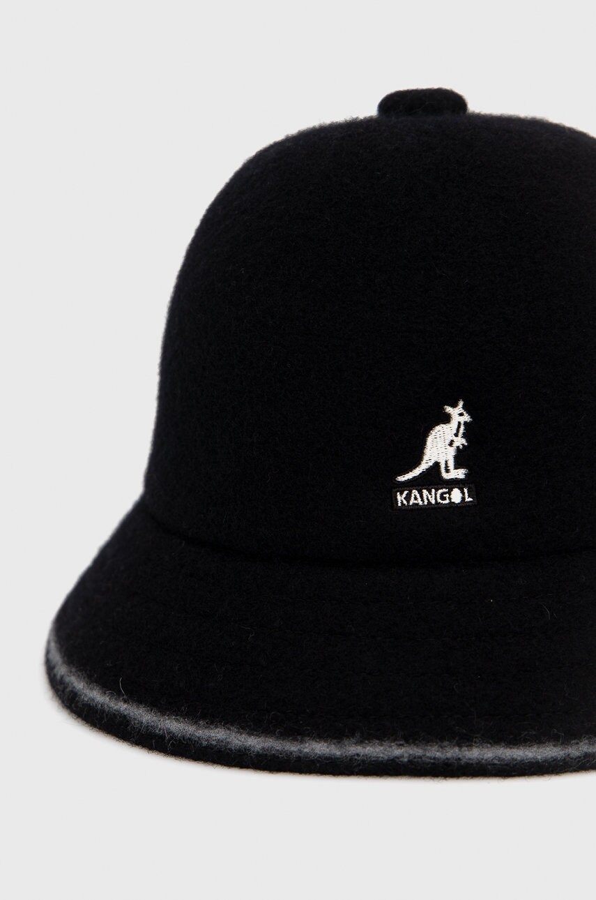Вовняний капелюх Kangol колір чорний вовна K3181ST.BO013-BO013