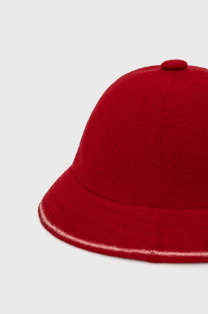 Вовняний капелюх Kangol колір червоний вовна