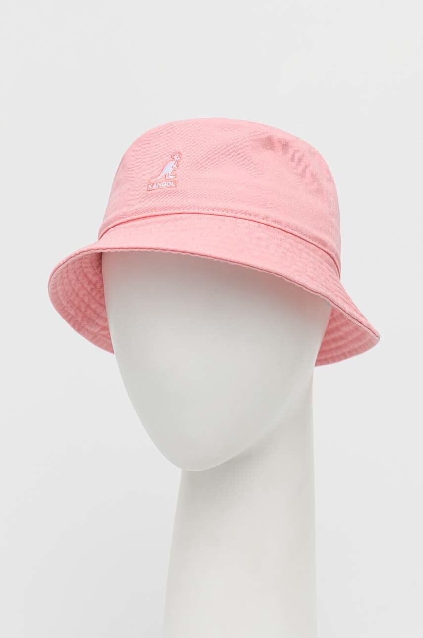 Бавовняний капелюх Kangol колір рожевий з бавовни