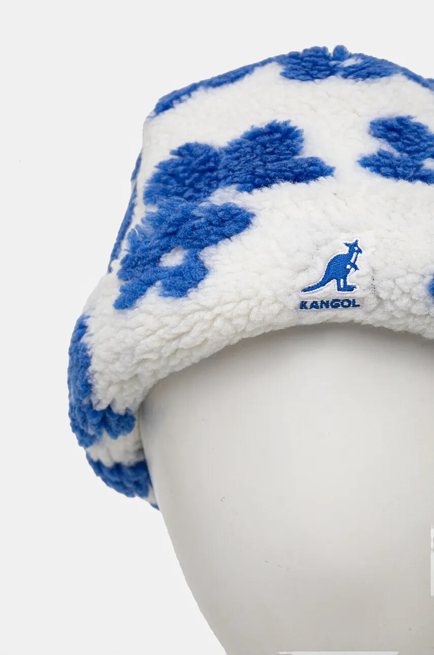 Шапка Kangol FLORAL FLEECE колір білий з товстого трикотажу K5421.WB122