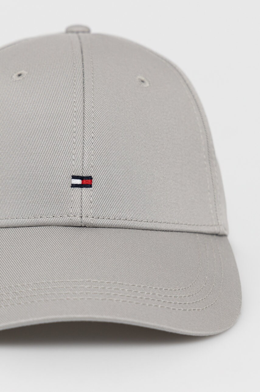 Кепка Tommy Hilfiger колір сірий гладка