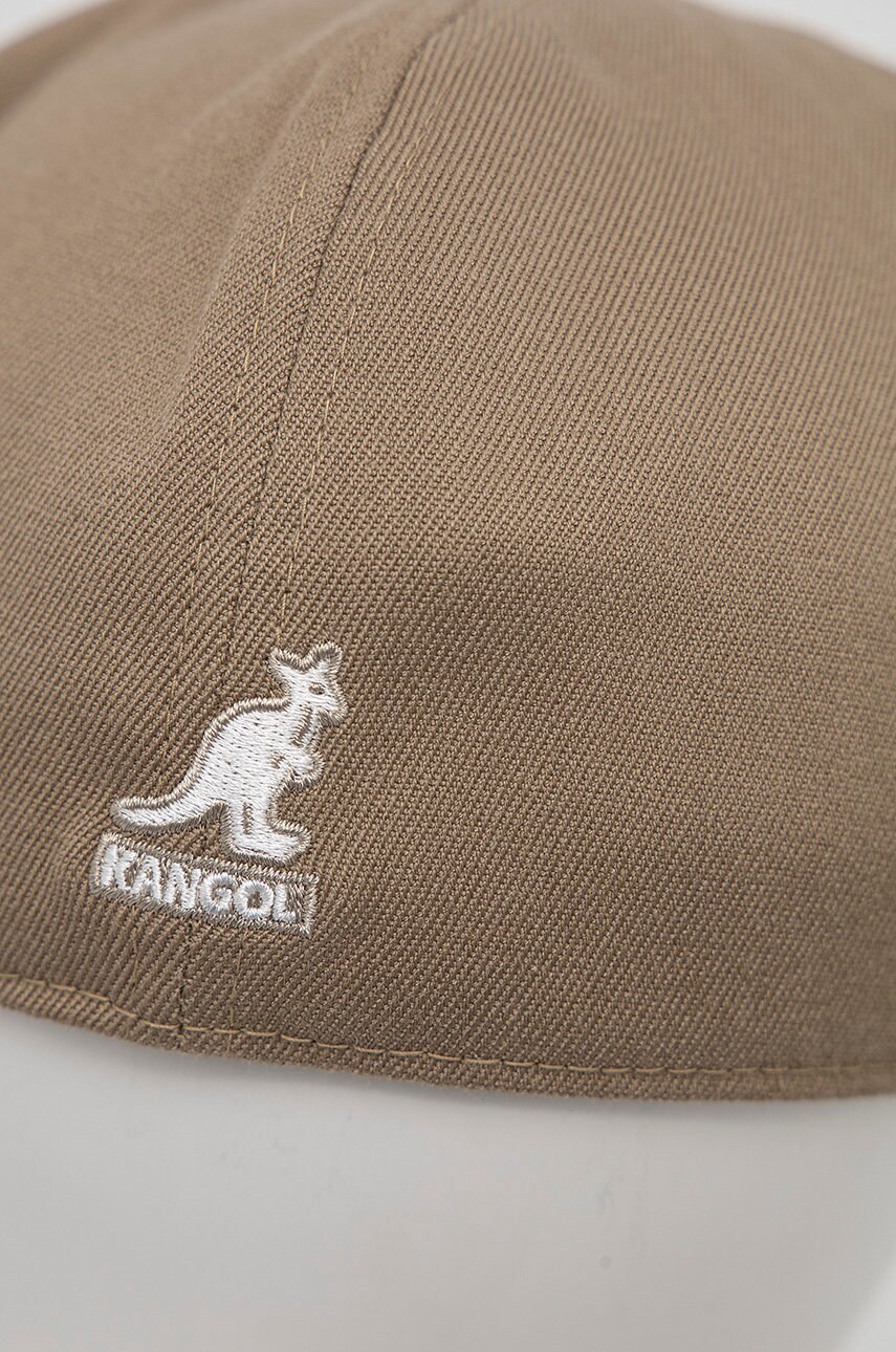 Кашкет з домішкою вовни Kangol колір бежевий